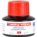 Tusz do uzupeniania markerów permanentnych e-MTK 25 EDDING, czerwony