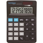Kalkulator biurowy DONAU TECH, 10-cyfr. wywietlacz, wym. 127x88x23 mm, czarny