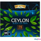Herbata BIG-ACTIVE PURE CEYLON, 100 torebek x2g z zawieszk czarna