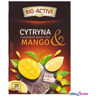 Herbata BIG-ACTIVE Cytryna & Mango 20 torebek/40g z kawakami owoców czarna