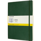 Notes MOLESKINE Classic XL (19x25cm), w kratk, mikka oprawa, myrtle green, 192 strony, zielony