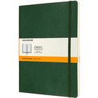 Notes MOLESKINE Classic XL (19x25cm), w linie, mikka oprawa, myrtle green, 192 strony, zielony