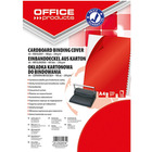 Okadki do bindowania OFFICE PRODUCTS, karton, A4, 250gsm, byszczce, 100szt., czerwone