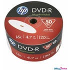 Pyta HP DVD-R 4.7GB 16x (50szt) SPINDEL, bulk WHITE INKJET PRINTABLE DME00070WIP