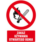 Znak TDC, Zakaz uywania otwartego ognia