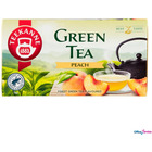Herbata TEEKANNE Green Tea Peach brzoskwinia 20t zielona