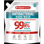 Mydo antybakteryjne CLEAN HANDS, BIO 99, 9% Peony&Cotton, 1000 ml